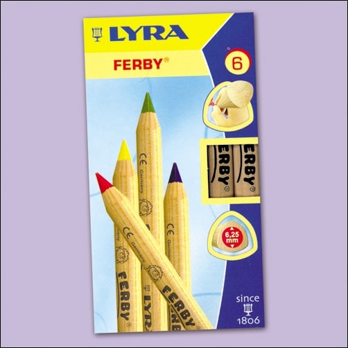 Ferby Triangular Colored Pencils an example of the adaptive equipment used 