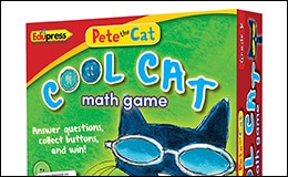 Edupress PETE THE CAT Cool Cat Math Game Kindergarten Complete! EUC!