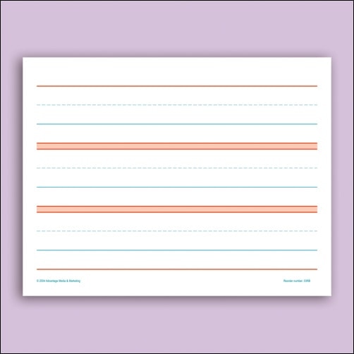 Kindergarten Practice Paper/Raised Lines