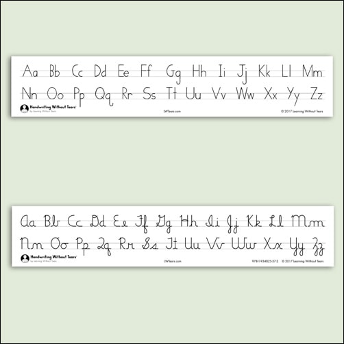 alphabet desk strips
