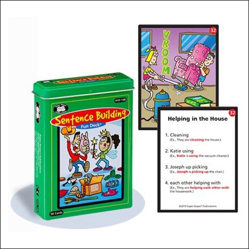 Speech Therapy Grammar Cards Super Duper Sentence Building Fun Deck ...